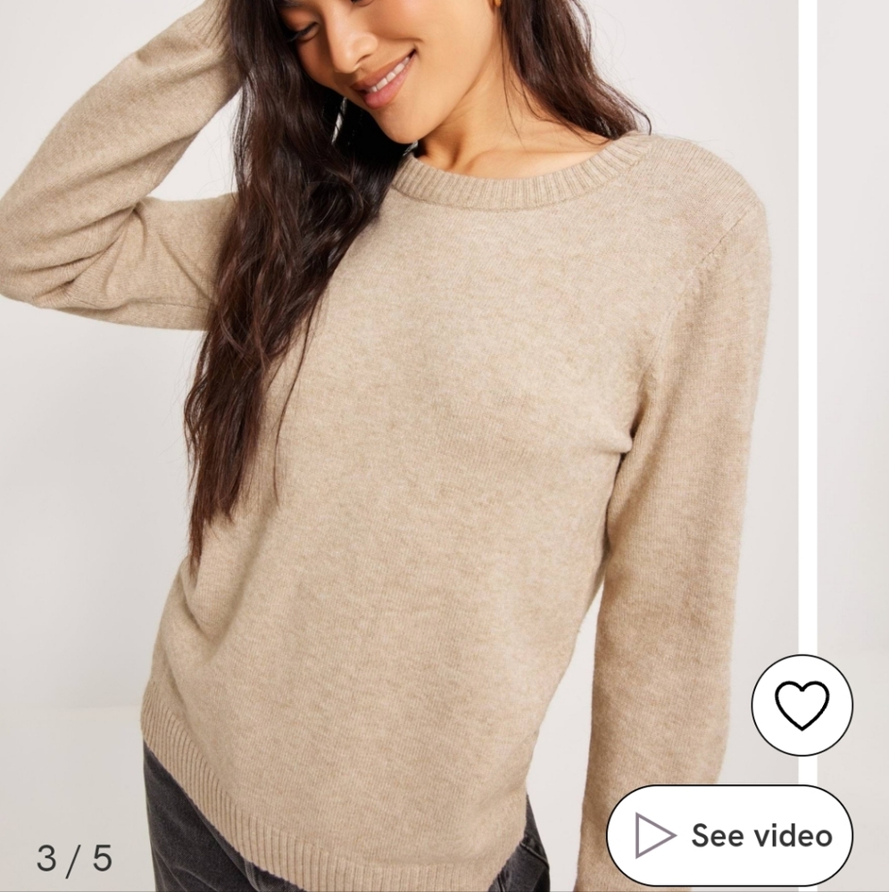 Vila VIRIL O-NECK L/S KNIT TOP - NOOS